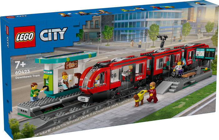 LEGO City Straßenbahn mit Haltestelle 60423 verpackung