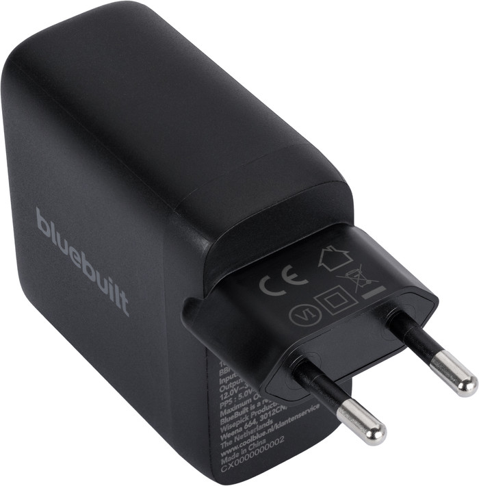 BlueBuilt 100W GaN USB-C Charger Black back