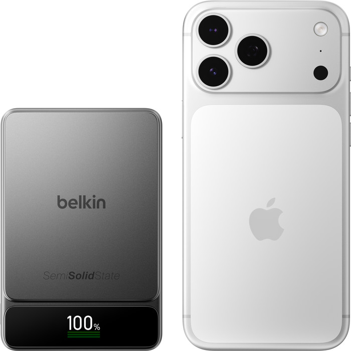 Belkin Powerbank 10.000 mAh mit Schnellladefunktion 45 Watt Schwarz rückseite