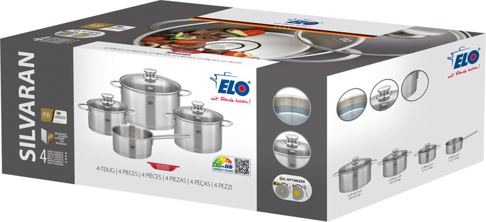 ELO Stahltopfset TS Silvaran 4¿teilig verpackung