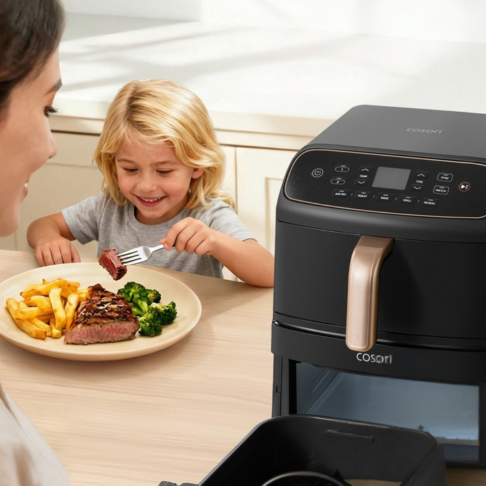 Cosori Turbo Tower Compact produkt in gebrauch