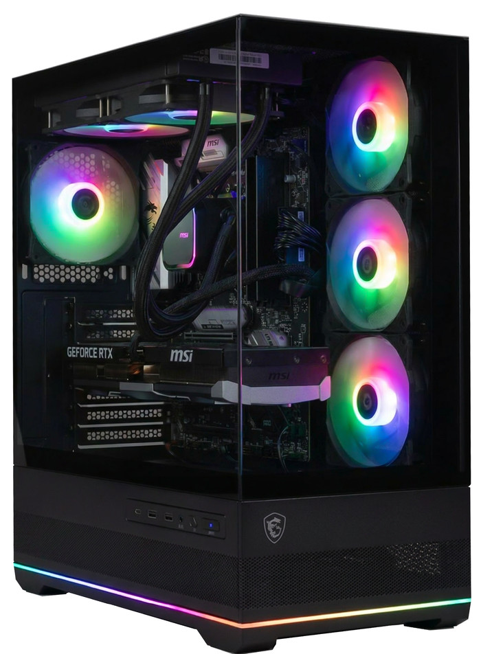 Cobalt x POWERED BY MSI - Tier 2 - RTX 5070 Ti - Ryzen 7 7800X3D - 32GB - 2TB SSD left side