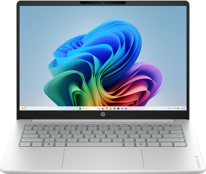 HP OmniBook 3 14-hz0351ngx - 14" - Snapdragon X1-26-100 - 16GB RAM/512GB SSD vorne