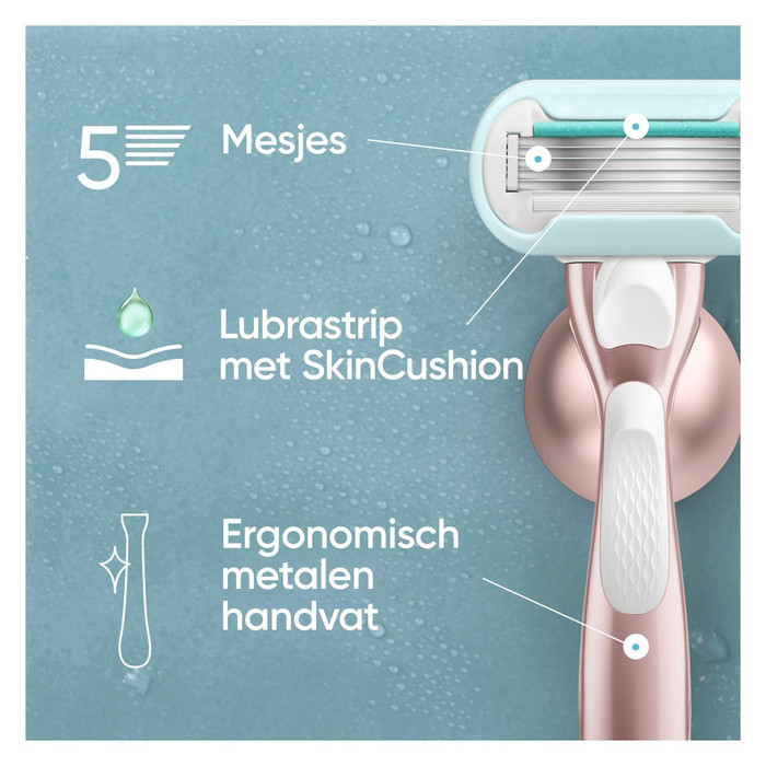 Gillette Venus Deluxe Smooth Sensitive + 9 Replacement Blades visual supplier