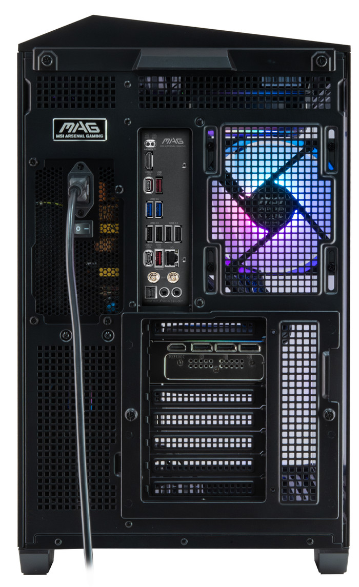 Cobalt x POWERED BY MSI - Tier 3 - RTX 5080 - Ryzen 7 9800X3D - 64GB - 4TB SSD back