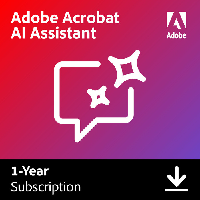 Adobe AI Assistant for Acrobat 1 Year - Digital Main Image