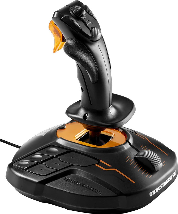 Thrustmaster T.16000M FCS Flight Stick left side