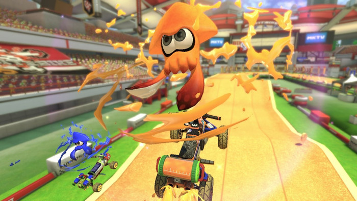 Mario Kart 8 Deluxe produkt in gebrauch