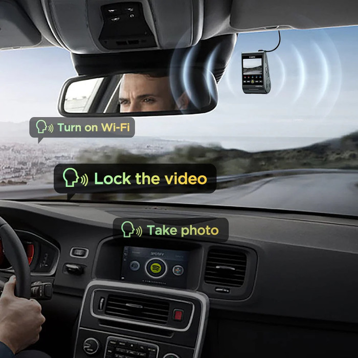 Viofo A229 Pro 2CH 4K WLAN GPS produkt in gebrauch