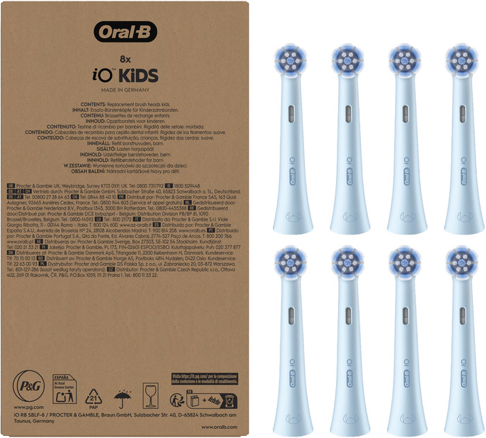 Oral-B iO Sanfte Reinigung Stitch (8 Stück) verpackung