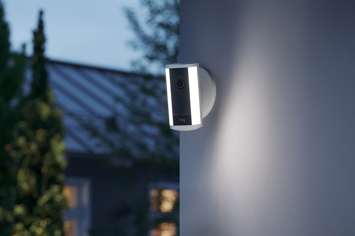 Ring Spotlight Camera Pro 2nd Generation Wired White product in use