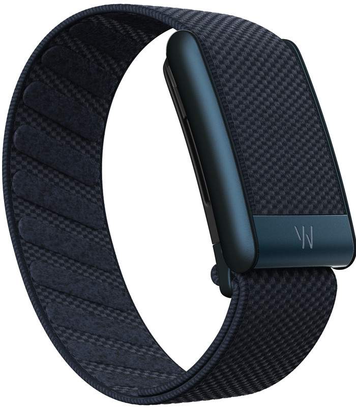 WHOOP 5.0 SuperKnit Band Dunkelblau produkt in gebrauch