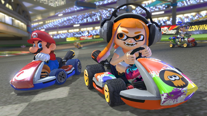 Mario Kart 8 Deluxe produkt in gebrauch