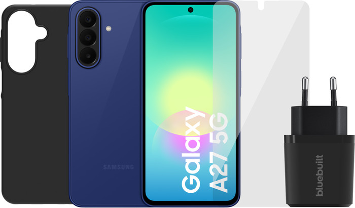 Samsung Galaxy A27 256GB Blau 5G + Komplettes Zubehörset Main Image
