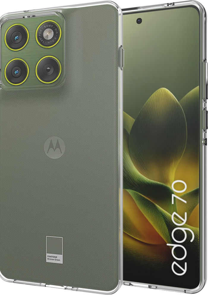 Just in Case Soft Design Motorola Edge 70 Back Cover Transparent front