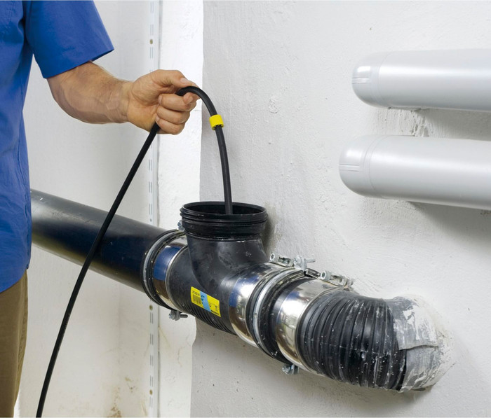 Kärcher Gutter and Sewer Set (20m) product in use