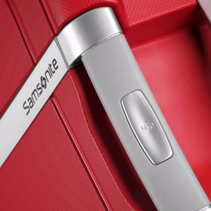 Samsonite S'Cure Spinner 69 cm Doppelpack Crimson Red rückseite