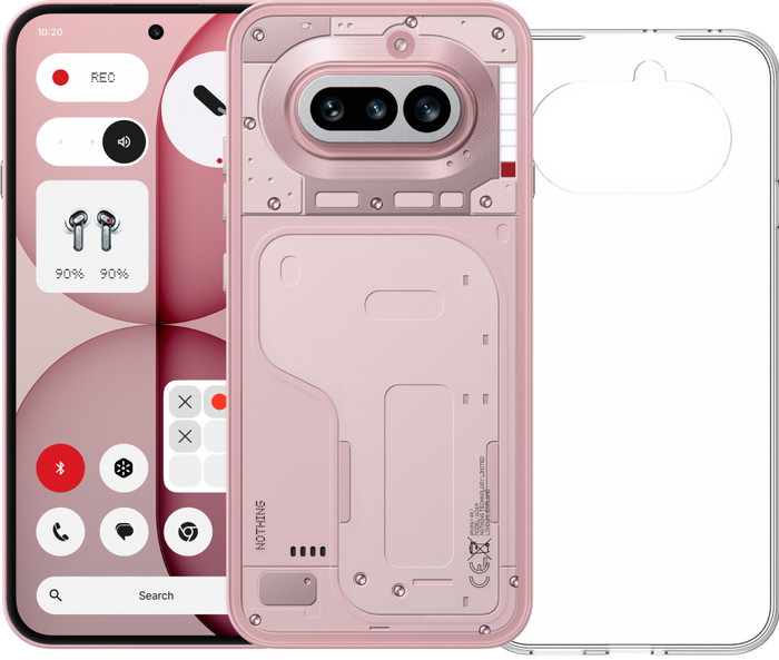 Nothing Phone (4a) 256GB Rosa 5G + BlueBuilt Backcover Transparent Main Image