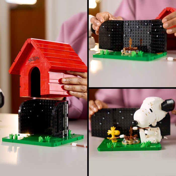 LEGO Ideas Peanuts: Snoopys Hundehütte 21368 produkt in gebrauch
