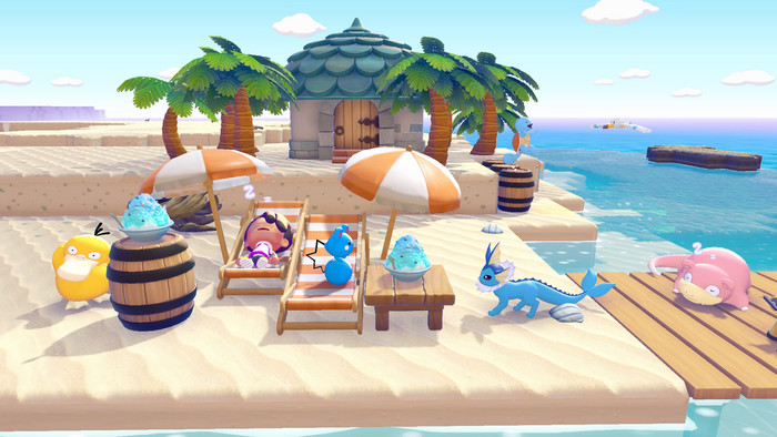 Nintendo Switch 2 + Pokémon Pokopia produkt in gebrauch