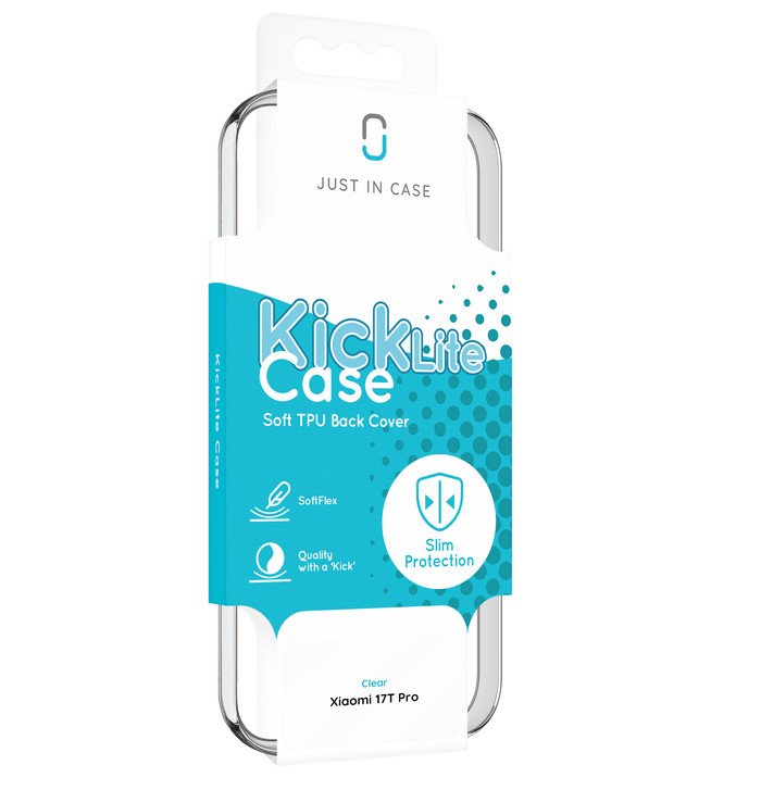 Just in Case KickLite Xiaomi 17T Pro Backcover Transparent verpackung
