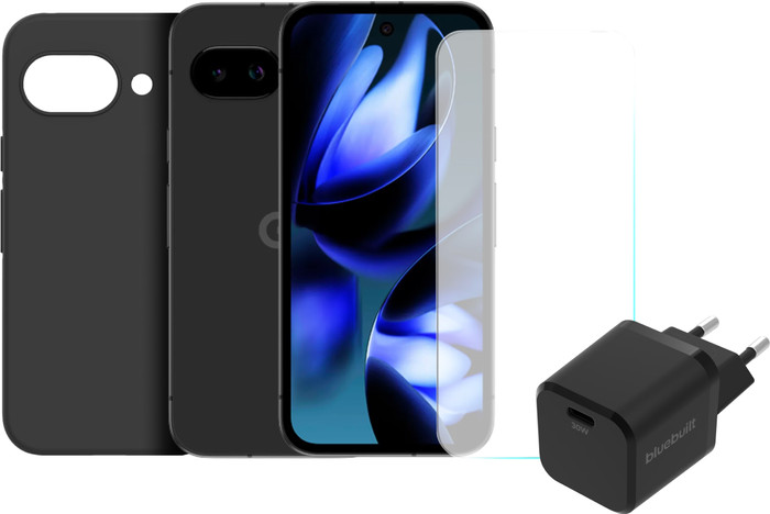Google Pixel 9a 128GB Schwarz 5G + Komplettes Zubehörset Main Image