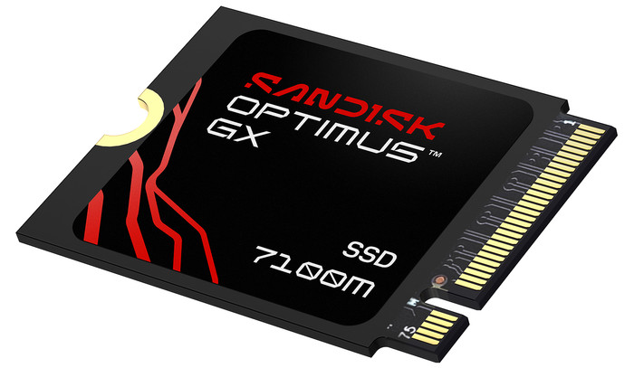 SANDISK Optimus GX 7100M 1TB NVMe-SSD vorne