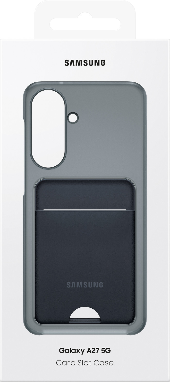 Samsung Galaxy A27 Card Slot Backcover Schwarz verpackung