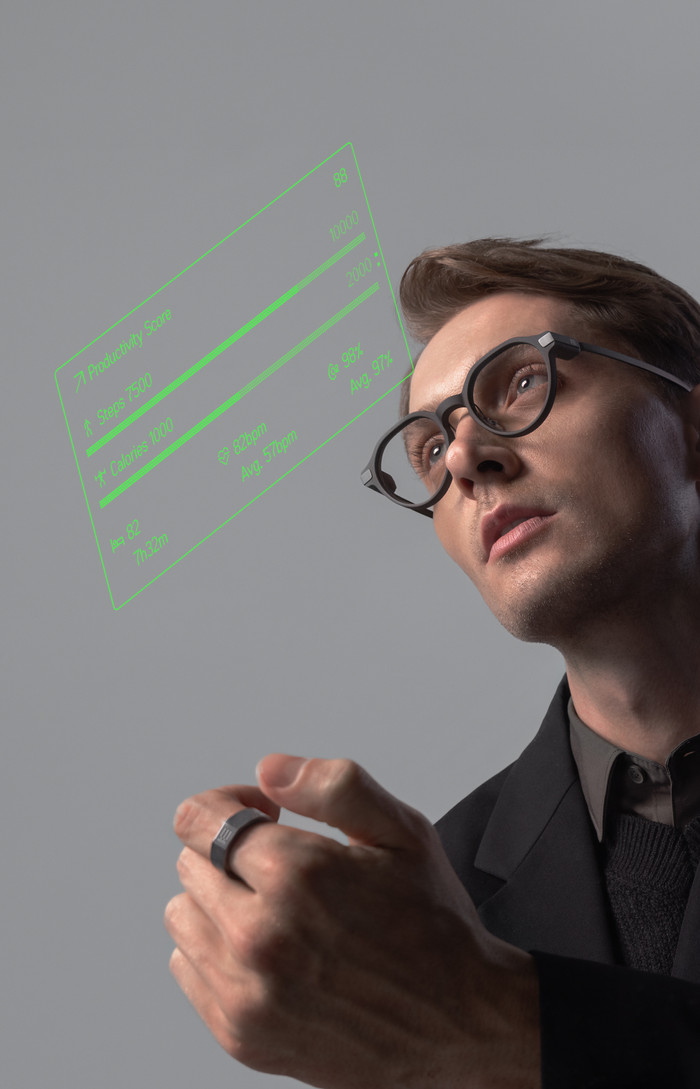 EvenRealities Even G2A Smart Glasses Brown product in use