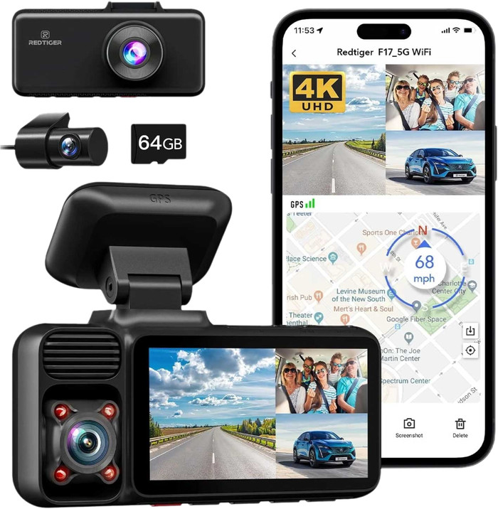 Redtiger F17 3CH 4K WLAN GPS 64GB zubehör