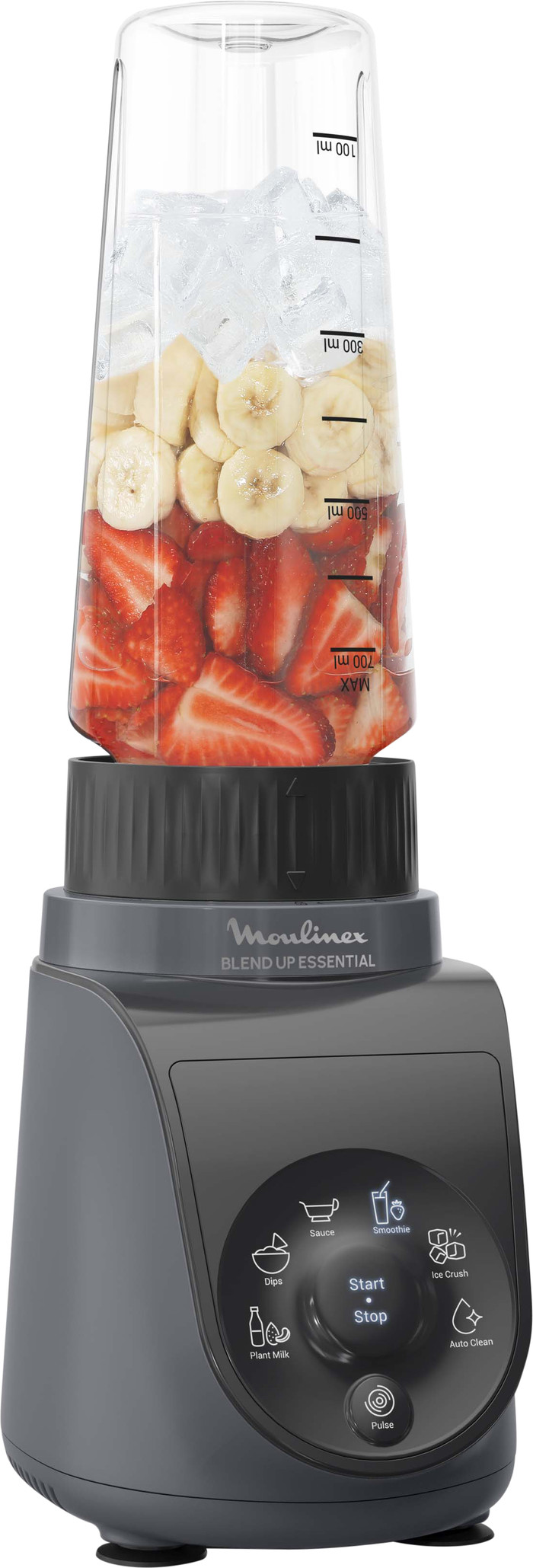 Moulinex Blend Up Essential LM1EHBF0 Grau vorne