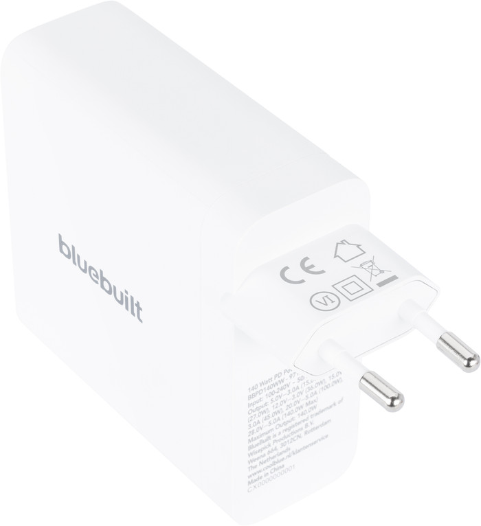 BlueBuilt 140W GaN USB-C Charger White back