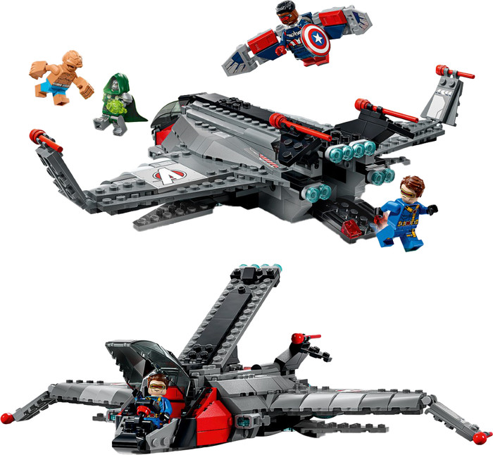 LEGO Marvel Avengers: Doomsday Quinjet 76347 produkt in gebrauch