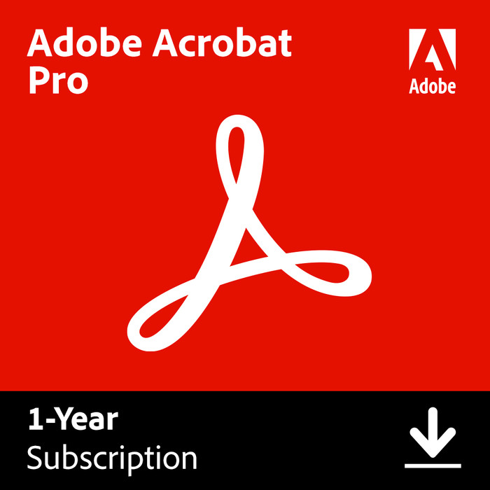 Adobe Acrobat Pro 1 Year - Digital Main Image