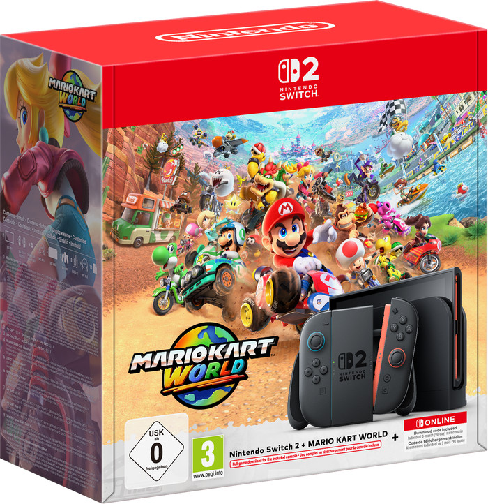 Nintendo Switch 2 + Mario Kart World (Code in the box) + 3 Months Nintendo Switch Online Main Image