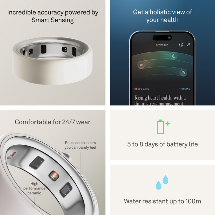 Oura Ring 4 Ceramic Size 4 Cloud visual supplier
