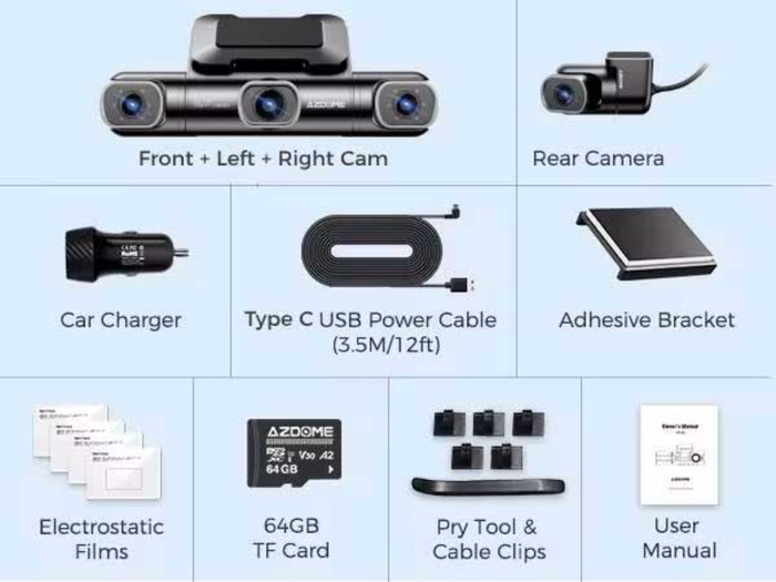 AZDome M660 4CH accessory