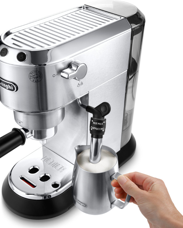 De'Longhi EC685.M Dedica Silver right side