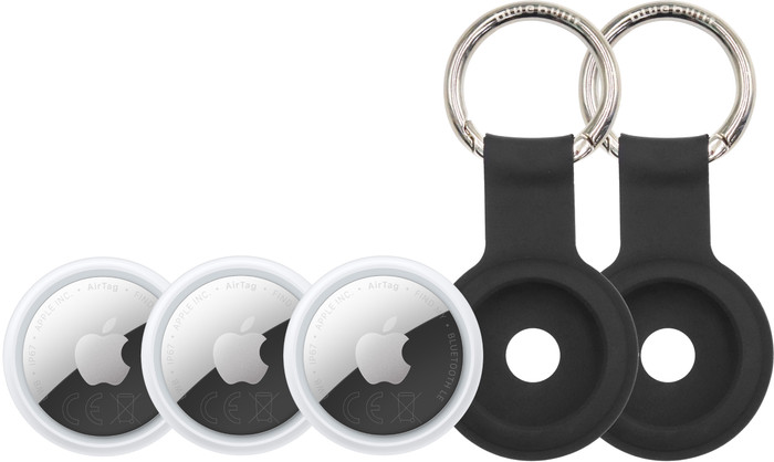 Apple AirTag 2 (3-Pack) + 2 x Bluebuilt Apple AirTag Keychain Main Image