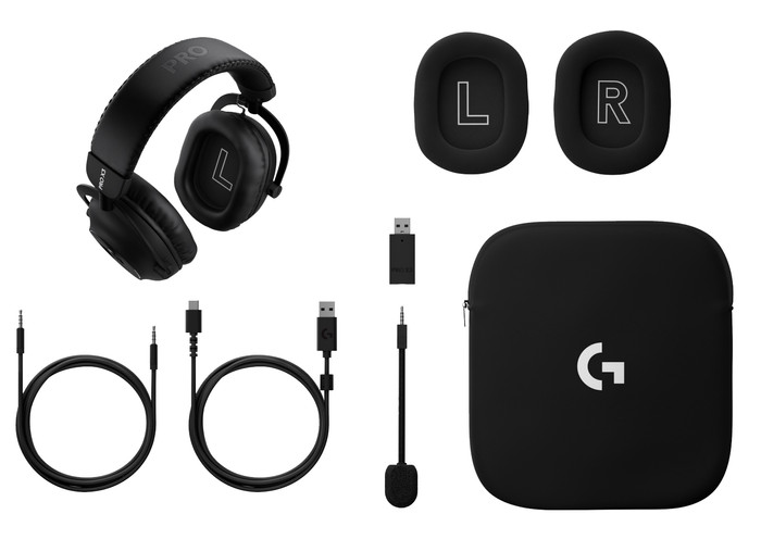 Logitech G Pro X3 Lightspeed Wireless Gaming Headset Black combined product