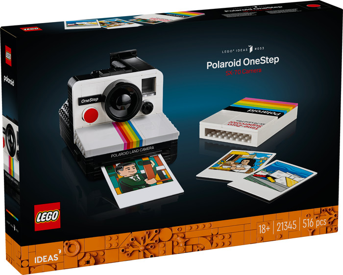 LEGO Ideas Polaroid OneStep SX-70 Sofortbildkamera 21345 verpackung