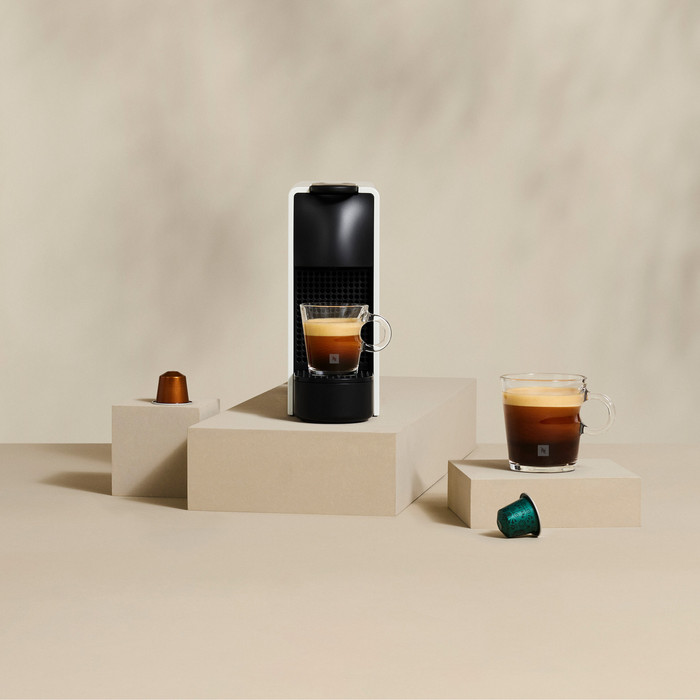 Krups Nespresso Essenza Mini XN110N Matte Black product in use