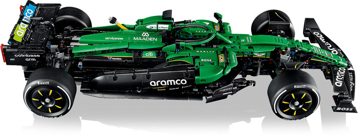 LEGO Technic Aston Martin Aramco AMR25 F1 Car 42240 right side