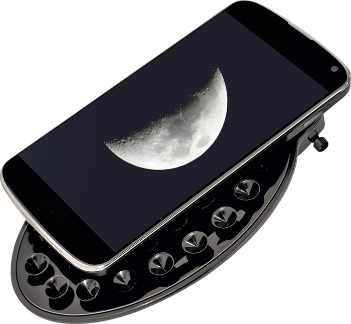 Bresser Spica 130/650 EQ3 Reflecting Telescope with Smartphone Camera Adapter accessory