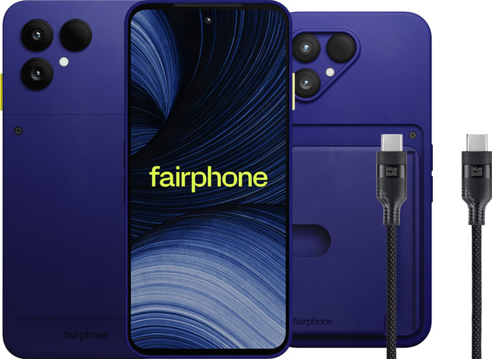 Fairphone 6+ 256GB Blau 5G + Basis-Zubehörset Main Image