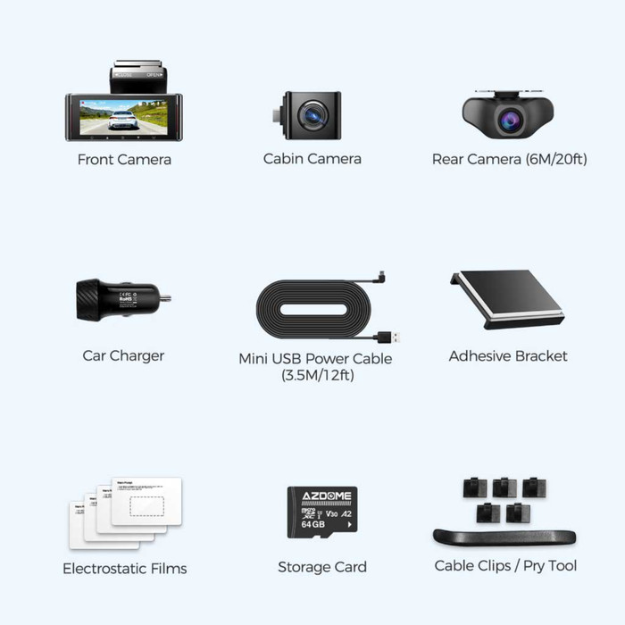 AZDome M770 Pro 3CH accessory