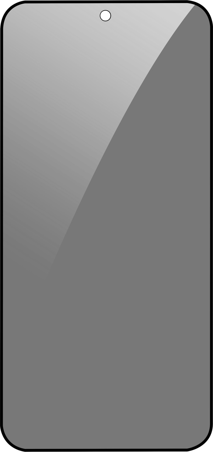 Just In Case Full Cover Samsung Galaxy A36/A56 Privacy Displayschutz Schwarz vorne