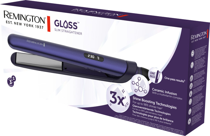 Remington Gloss Slim Straightener S9350 packaging