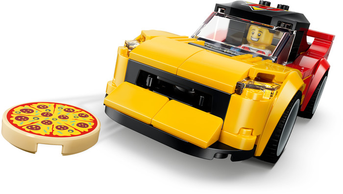 LEGO City Pizza-Liefererlebnis mit Fahrzeugen 60496 detail