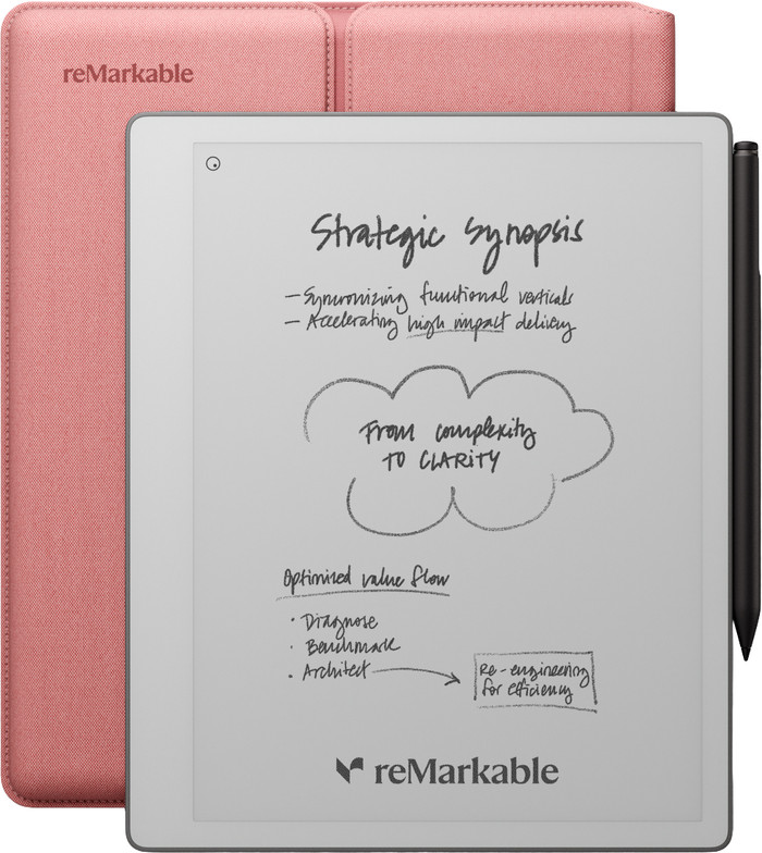 reMarkable Paper Pure with Sleeve Pink Main Image